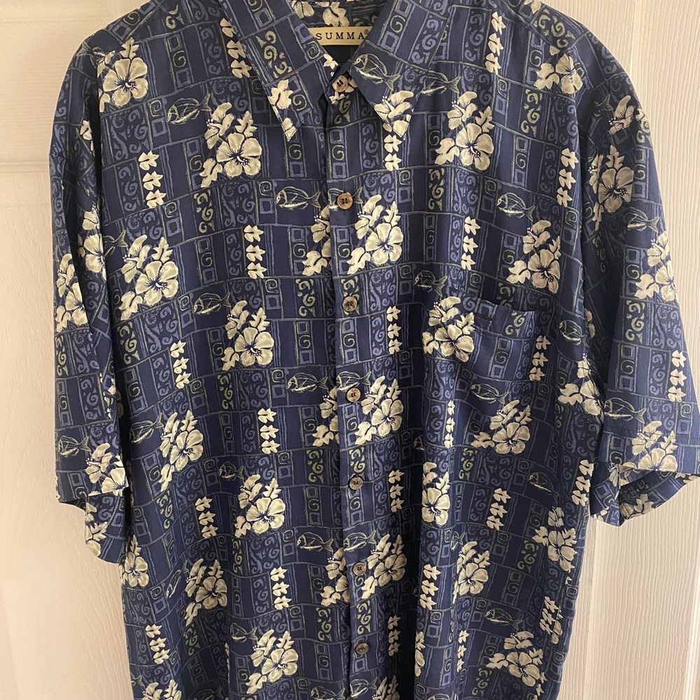 Summa Blue Button Down Shirt